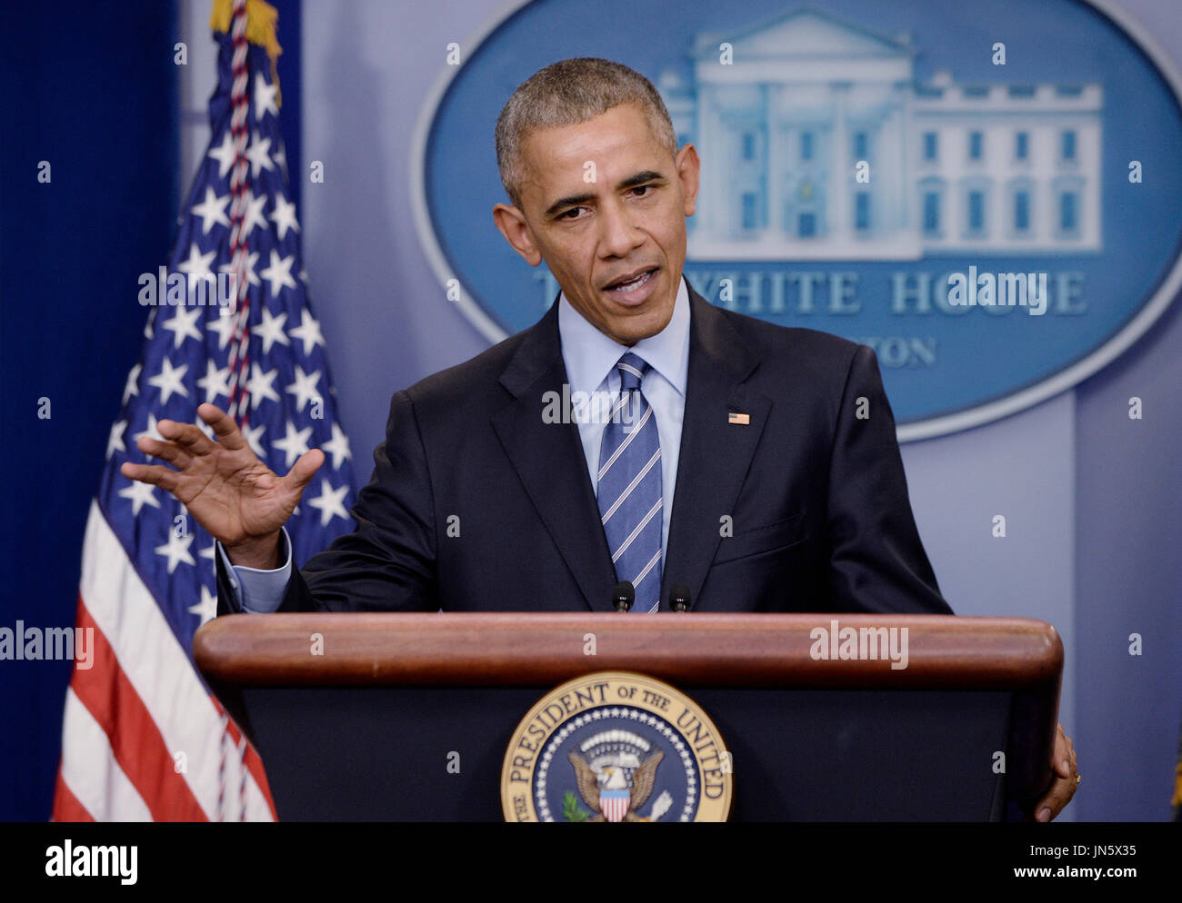 United States President Barack Obama conducts his final press ...