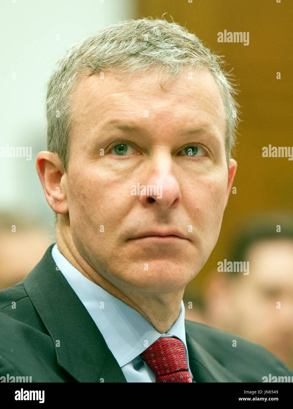 Scott Kirby President, United Airlines, waits to give testimony before the  United States House Committee on Transportation and Infrastructure hearing  concerning airline customer service issues in Washington, DC on Tuesday,  May 2,