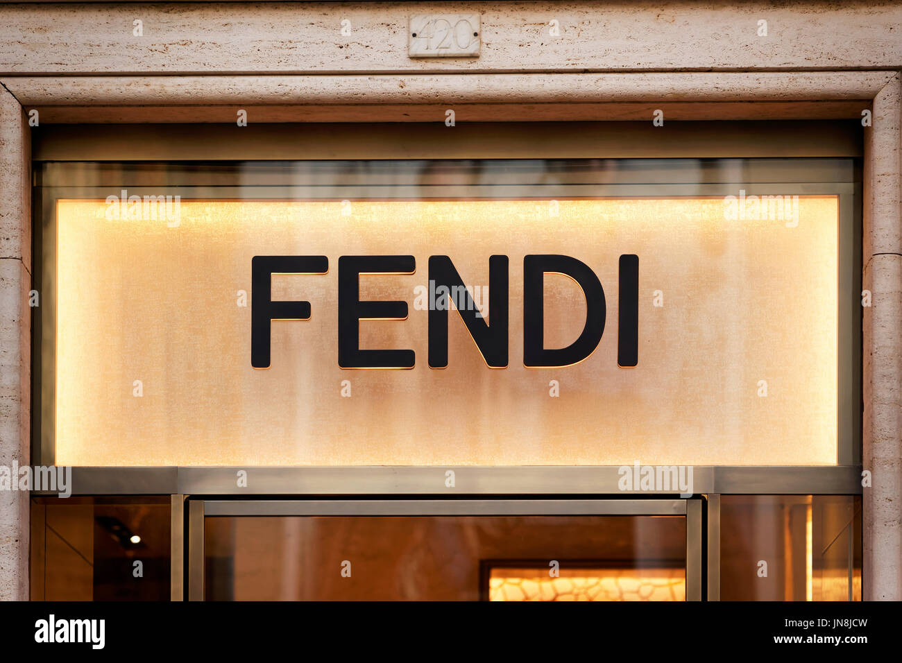 FENDI palace store, Rome Italy Stock Photo - Alamy