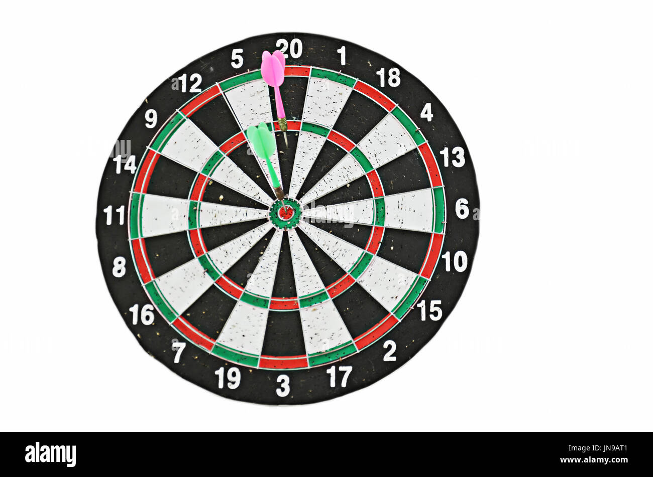 dart board on white background Stock Photo Alamy