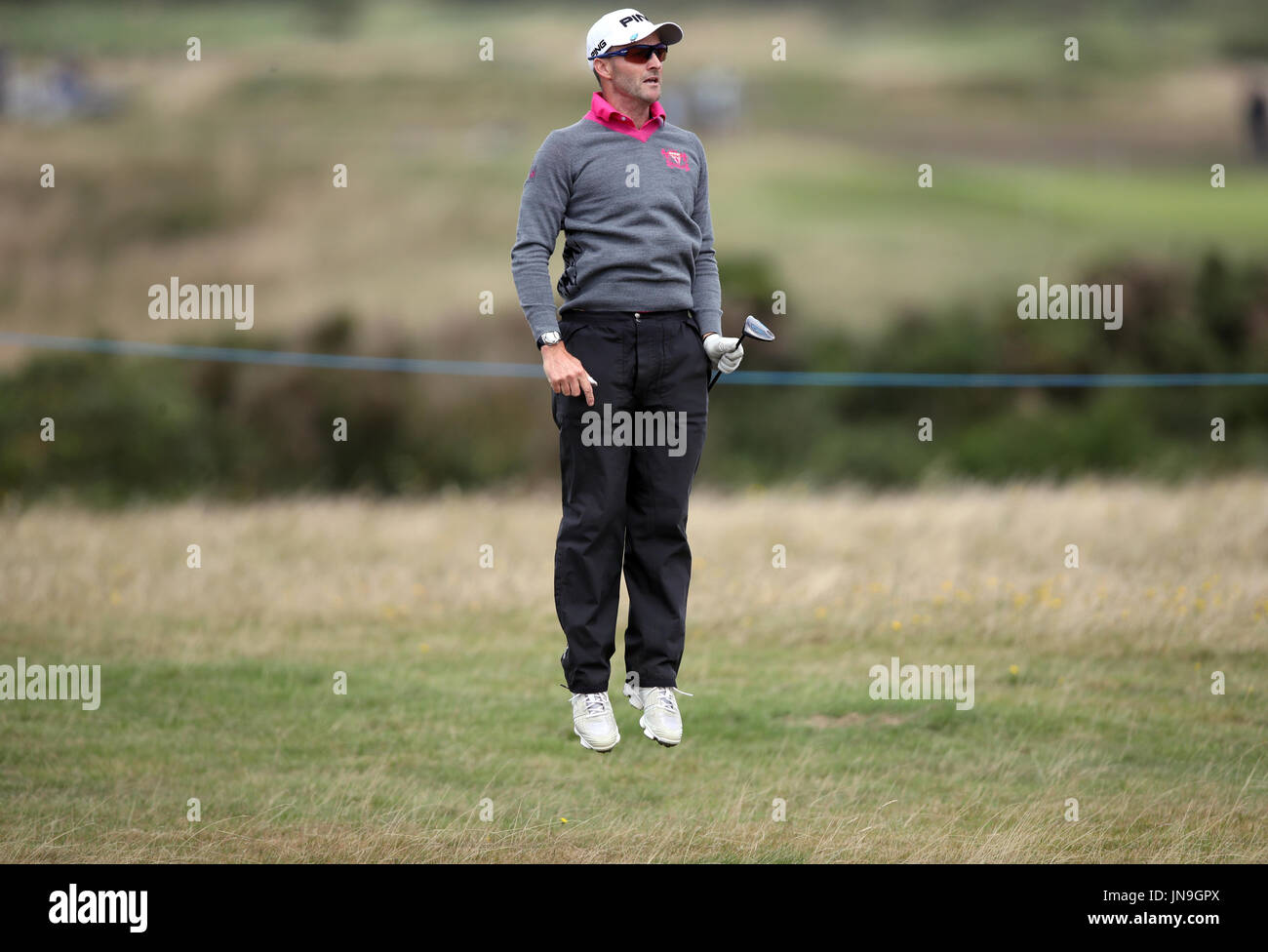 England's Paul Streeter during day three of the Senior Open at Royal Porthcawl Golf Club. PRESS ASSOCIATION Photo. Picture date: Saturday July 29, 2017. Photo credit should read: Nick Potts/PA Wire. Stock Photo