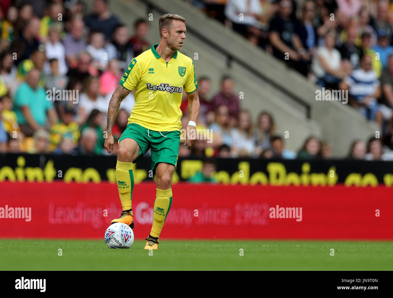 Norwich City's Marcel Franke during the pre-season match at Carrow Road, Norwich. Stock Photo