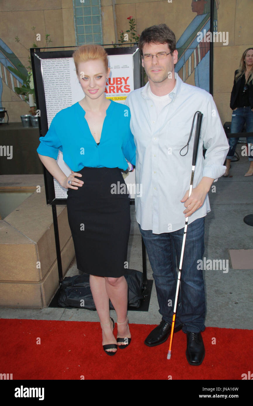 Deborah Ann Woll, E. J. Scott 07/19/2012 "Ruby Sparks" Premiere held at Lloyd E. Rigler Theatre at The Egyptian in Hollywood, CA Photo by Izumi Hasegawa / HollywoodNewsWire.net Stock Photo