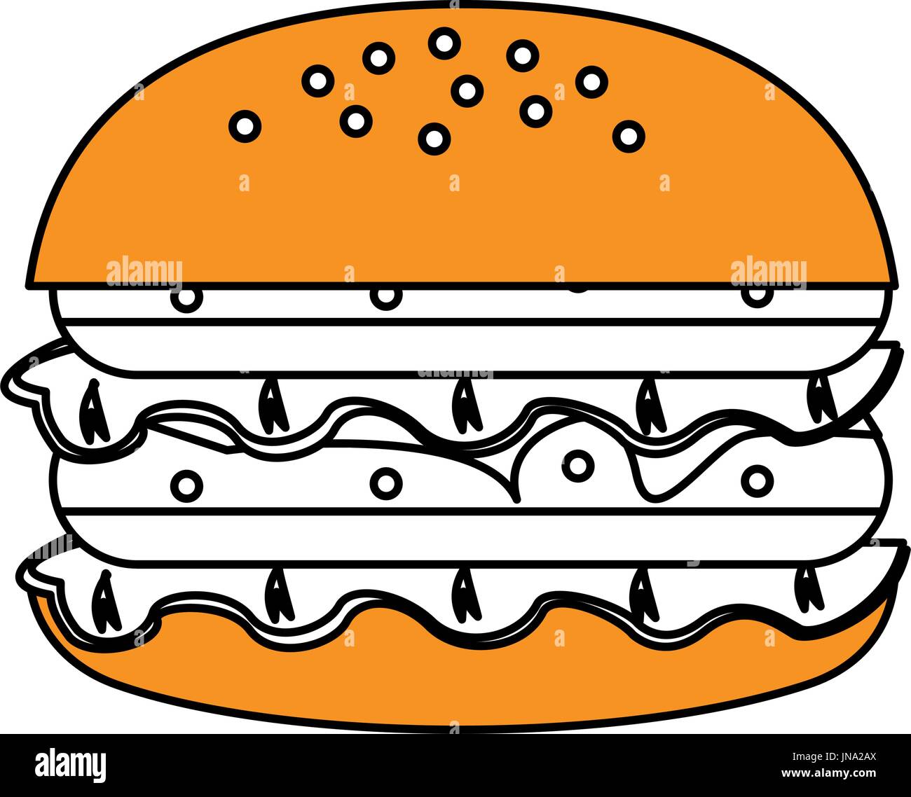 burger vector illustration Stock Vector Image & Art - Alamy