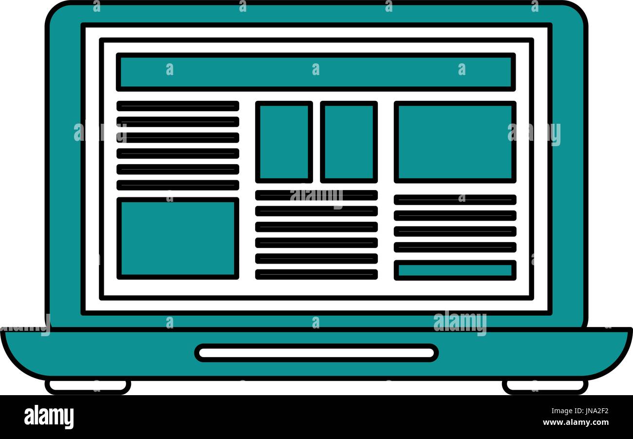 laptop vector illustration Stock Vector Image & Art - Alamy