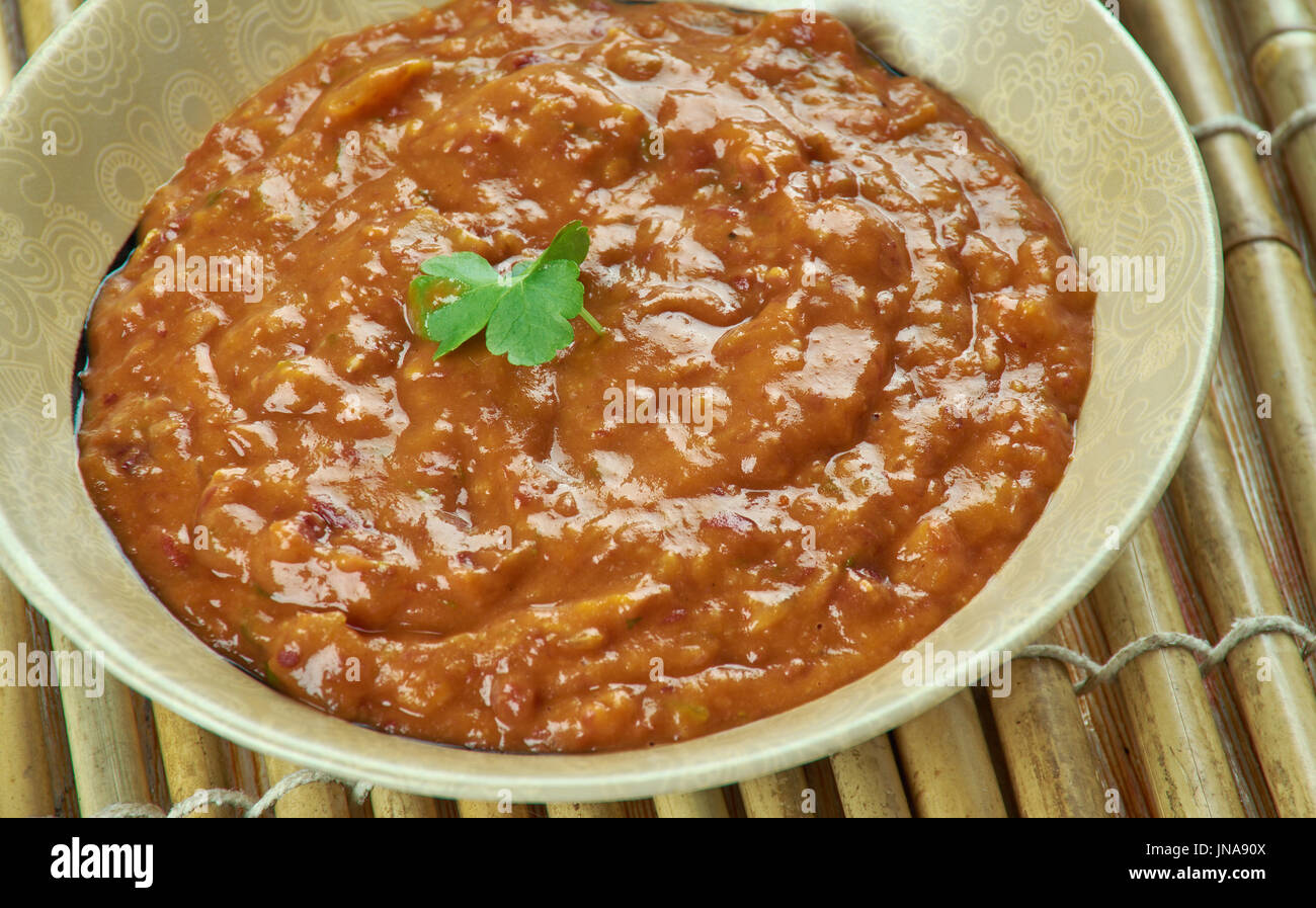 Ful medames - dish of cooked fava beans served with vegetable oil ...