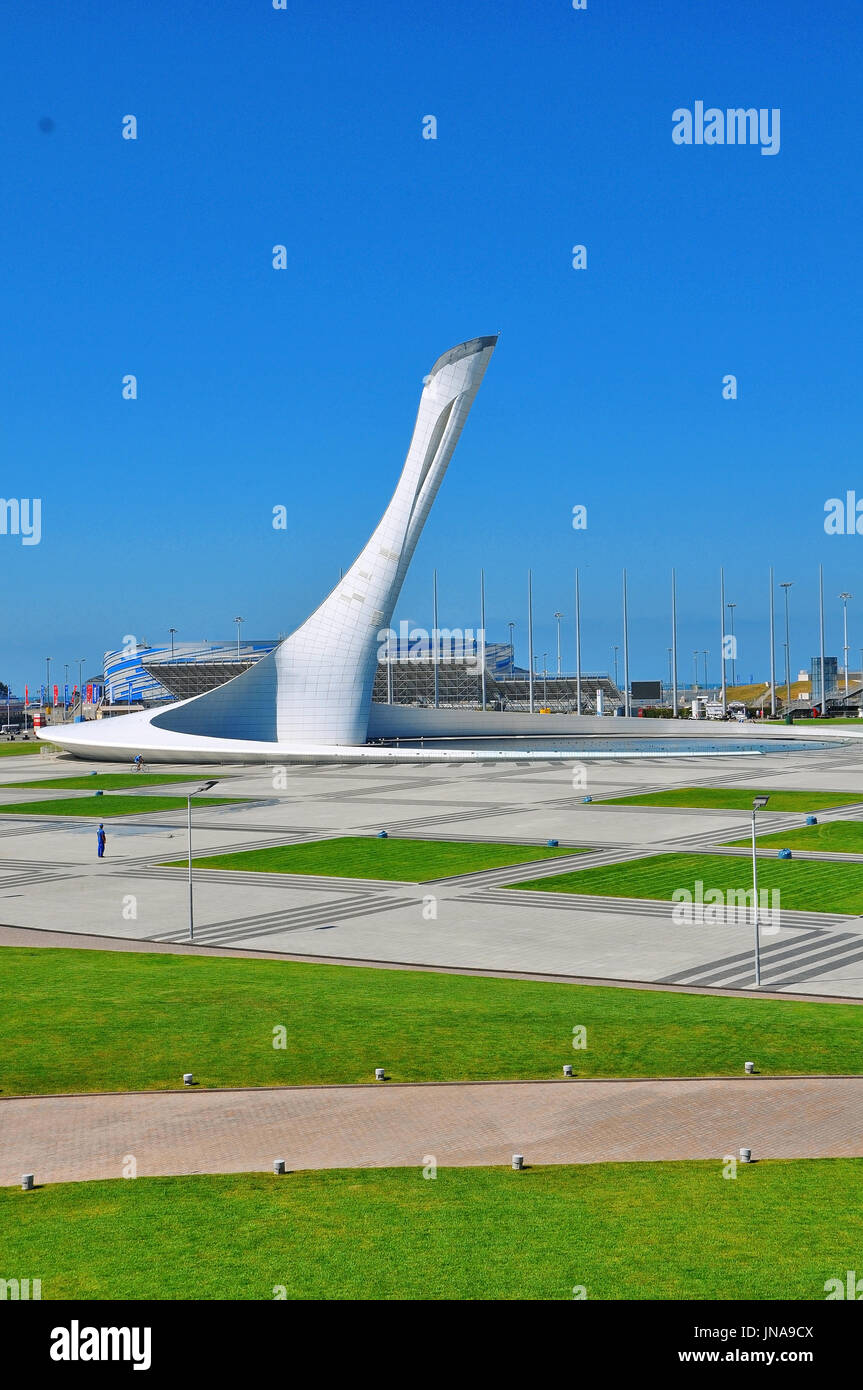 Russia - July 6 2017 Sochi Olympic Park Stock Photo