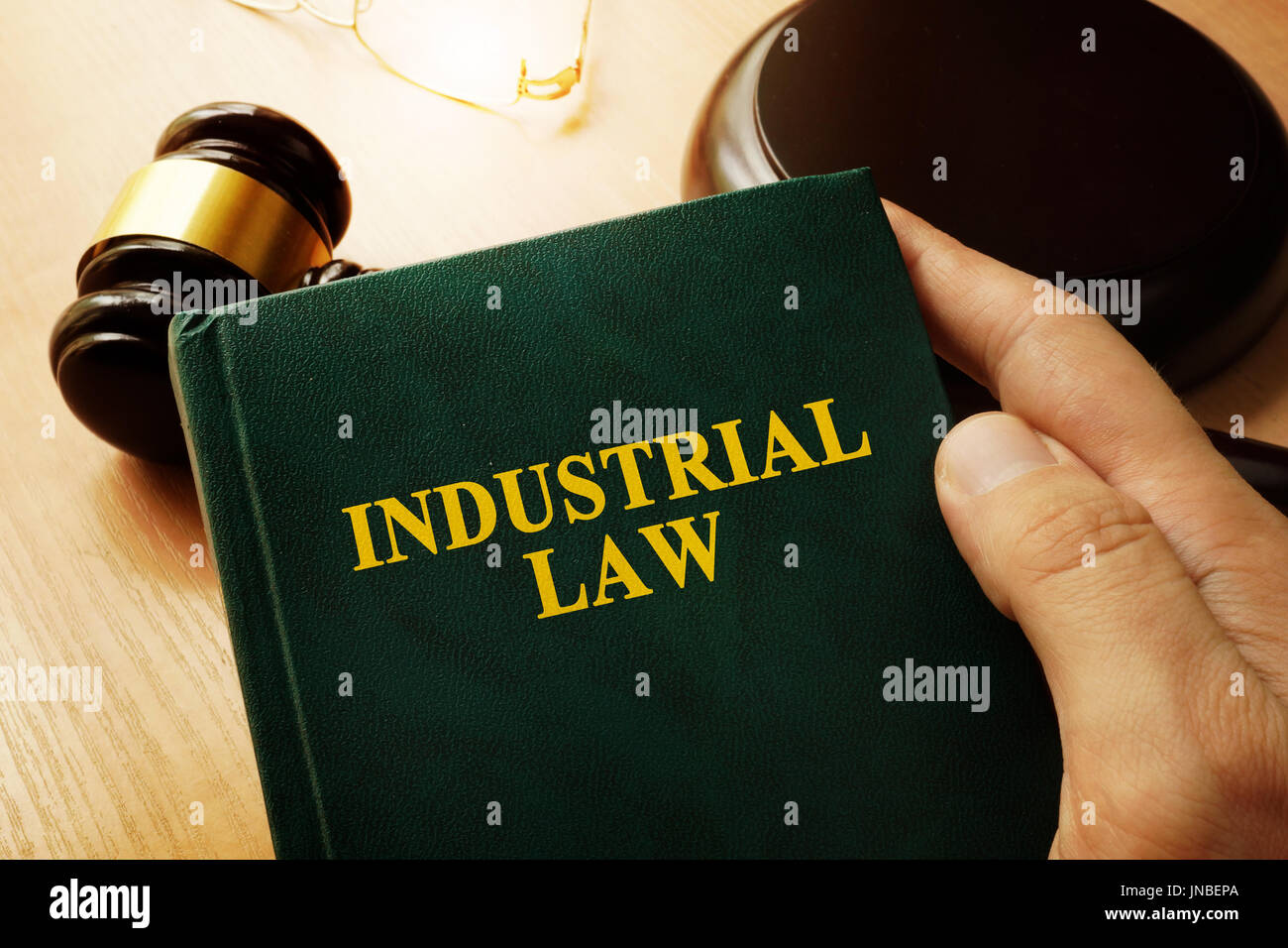 Industrial law on an office table Stock Photo Alamy