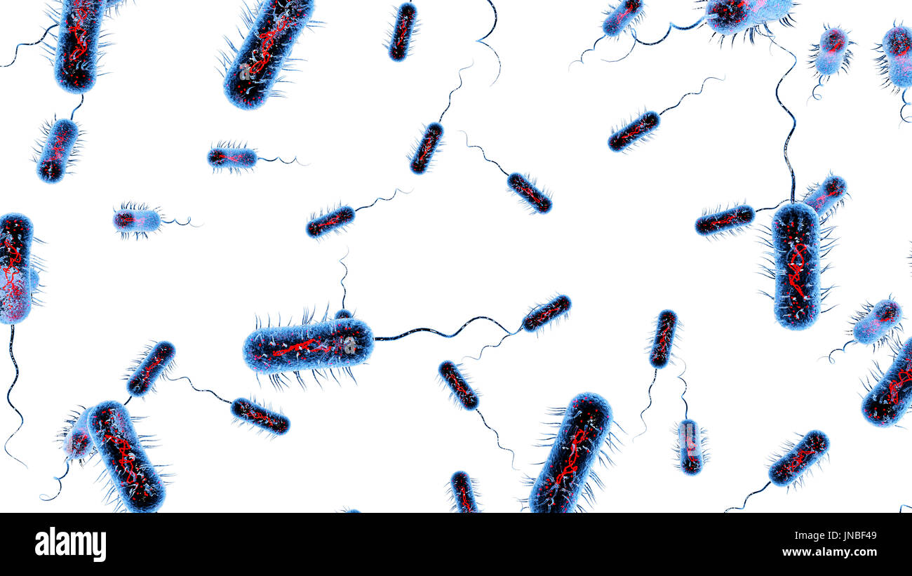 Bacteria virus cell macro. 3D render background Stock Photo - Alamy