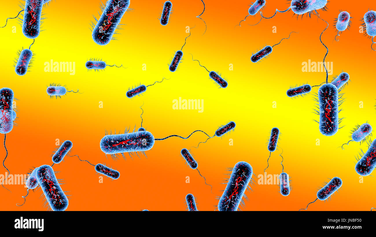 Bacteria virus cell macro. 3D render background Stock Photo - Alamy