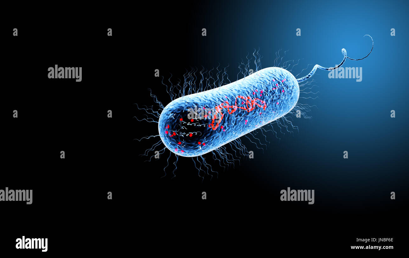 Bacteria virus cell macro. 3D render background Stock Photo - Alamy