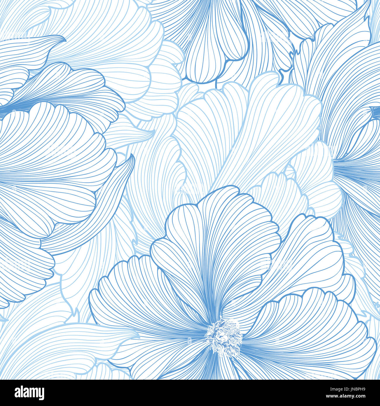 Floral seamless background. Vector pattern with beautiful peony flower. Gentle flourish background with pastel colors. Seamless patterns can be used i Stock Photo