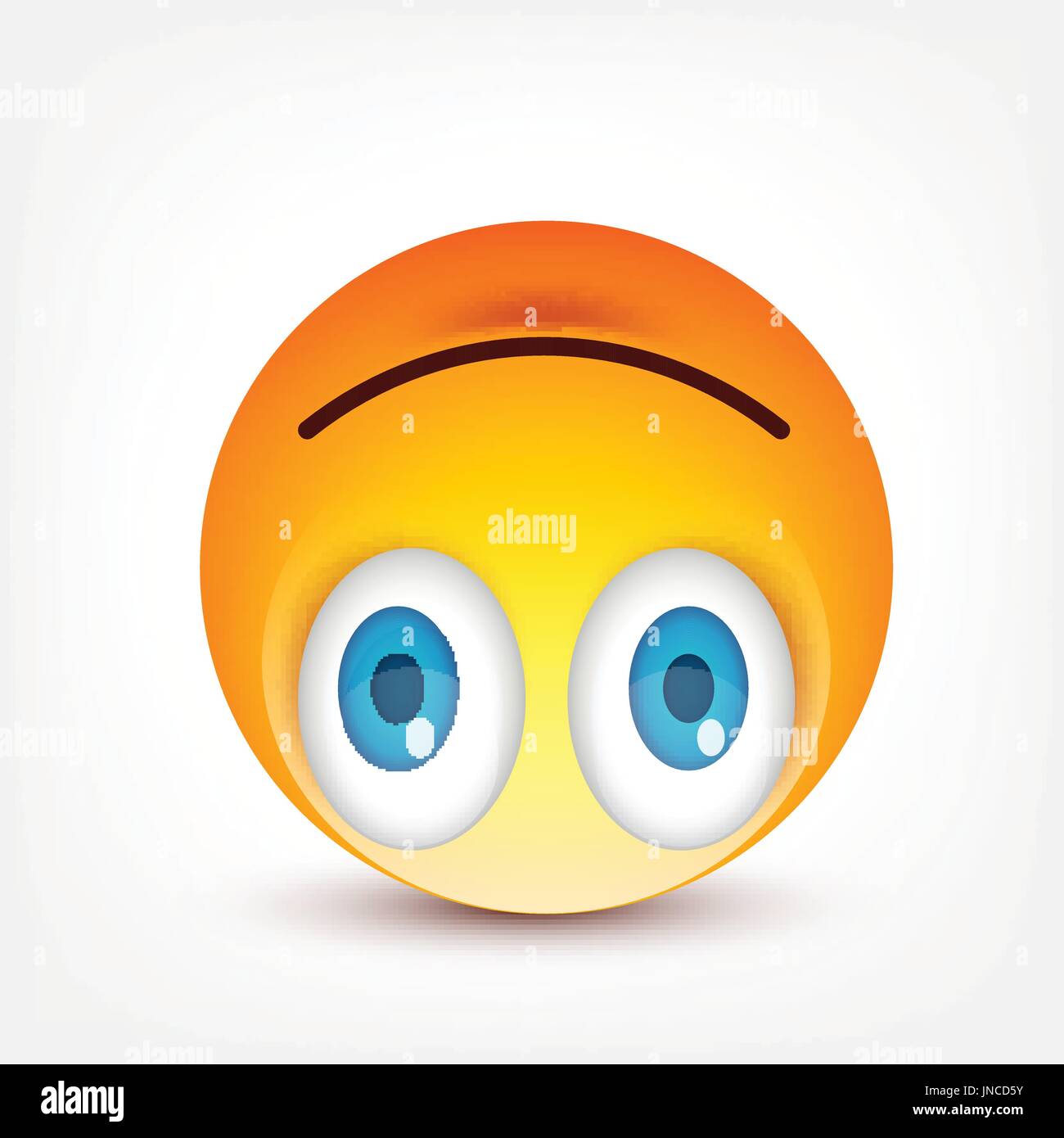 Smiley With Blue Eyes Emoticon Yellow Face With Emotions Facial Expression 3d Realistic Emoji Sad Happy Angry Faces Funny Cartoon Character Mood Vector Illustration Stock Vector Image Art Alamy