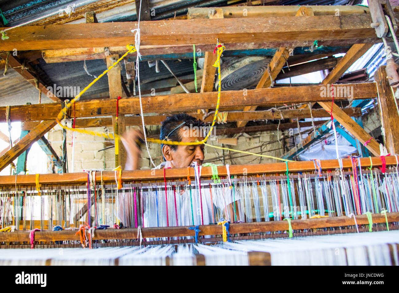 Weaving in Oaxaca, Mexico Stock Photo Alamy