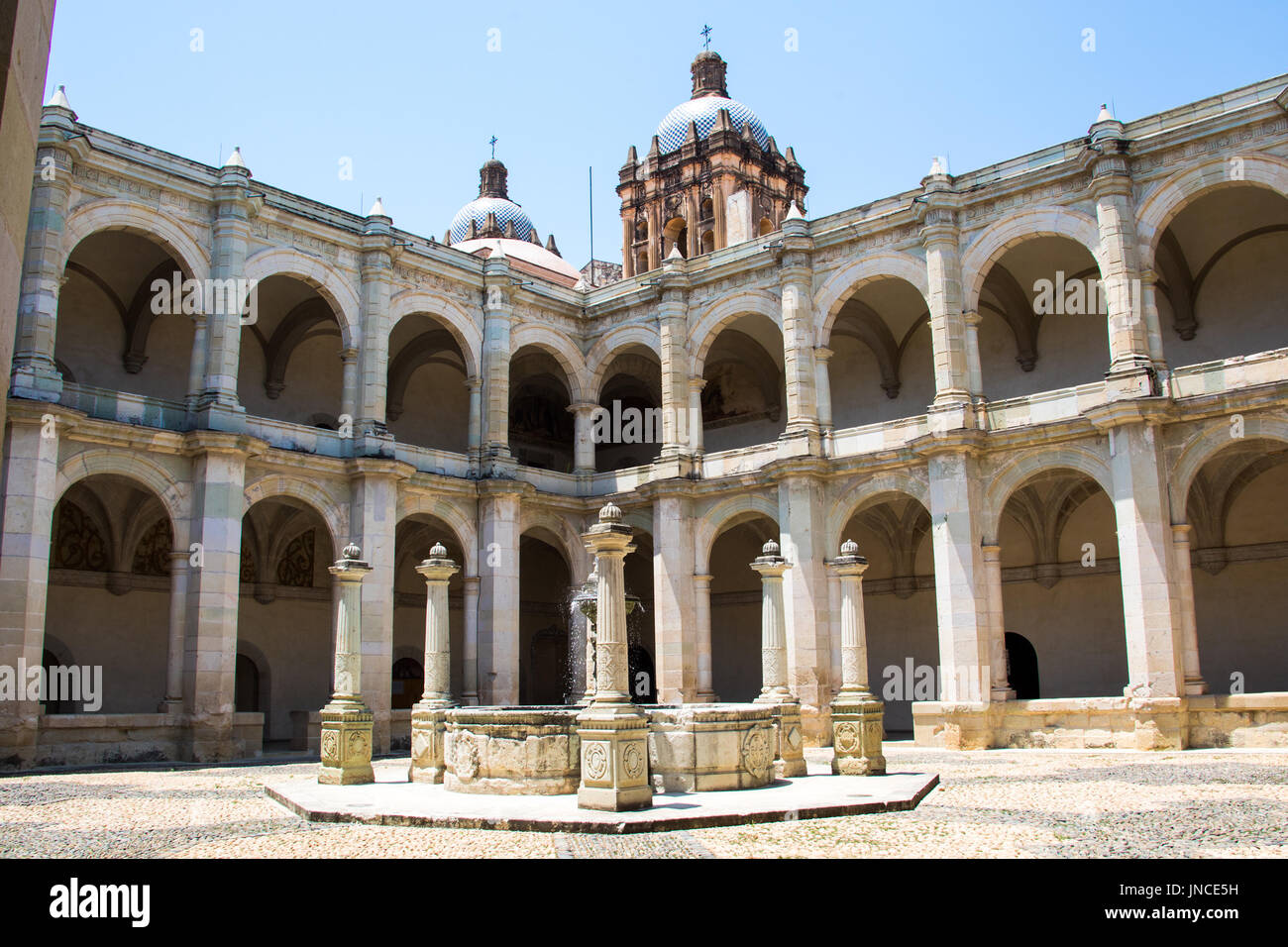 Courtyard, Museo de las Culturas de Oaxaca, Museum of Oaxacan Cultures, former convent, Oaxaca, Mexico Stock Photo