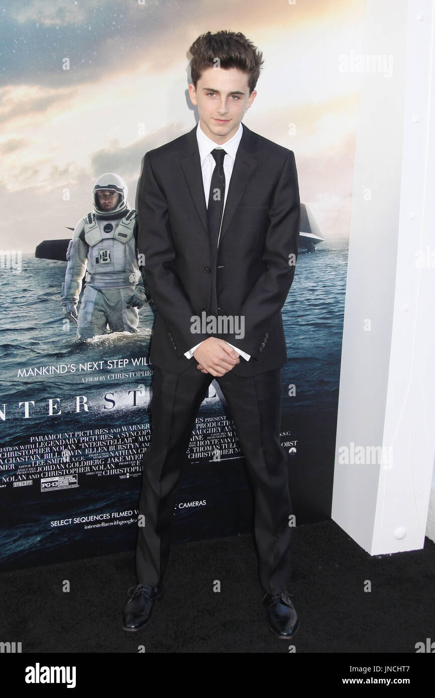 Timothée Chalamet 10/26/2014 "Interstellar" Premiere held at the TCL