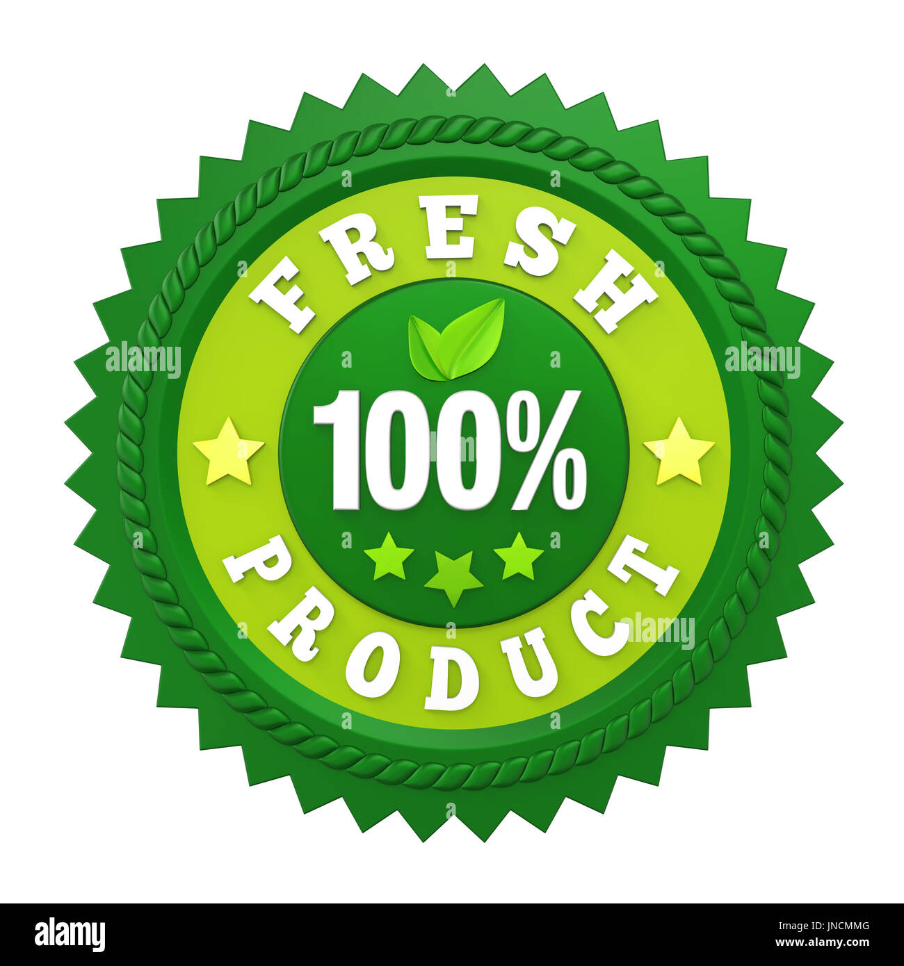 100% Fresh Product Badge Label Isolated Stock Photo