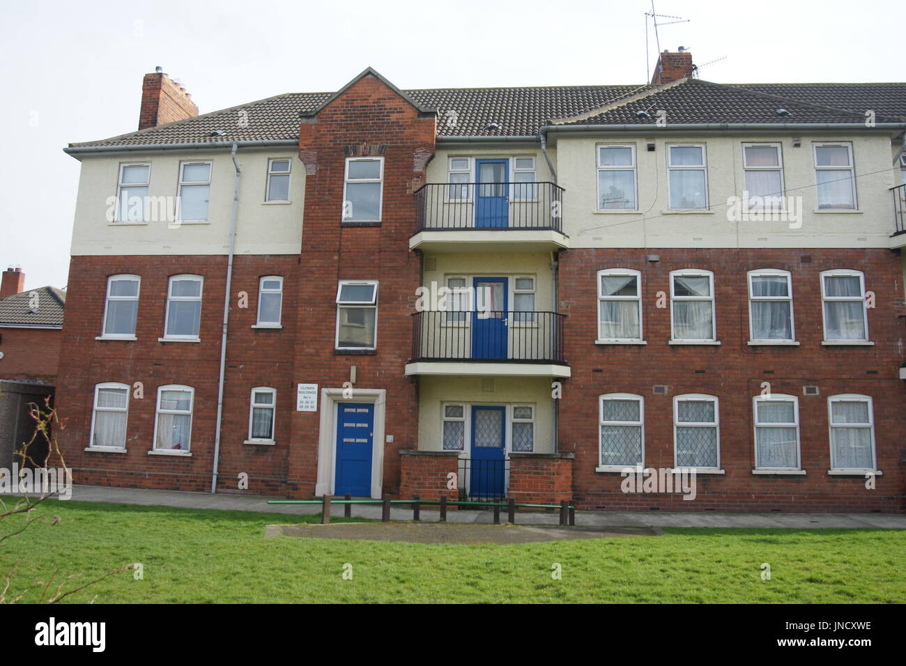 Kingston upon Hull, Social housing flats, city of culture 2017 Stock
