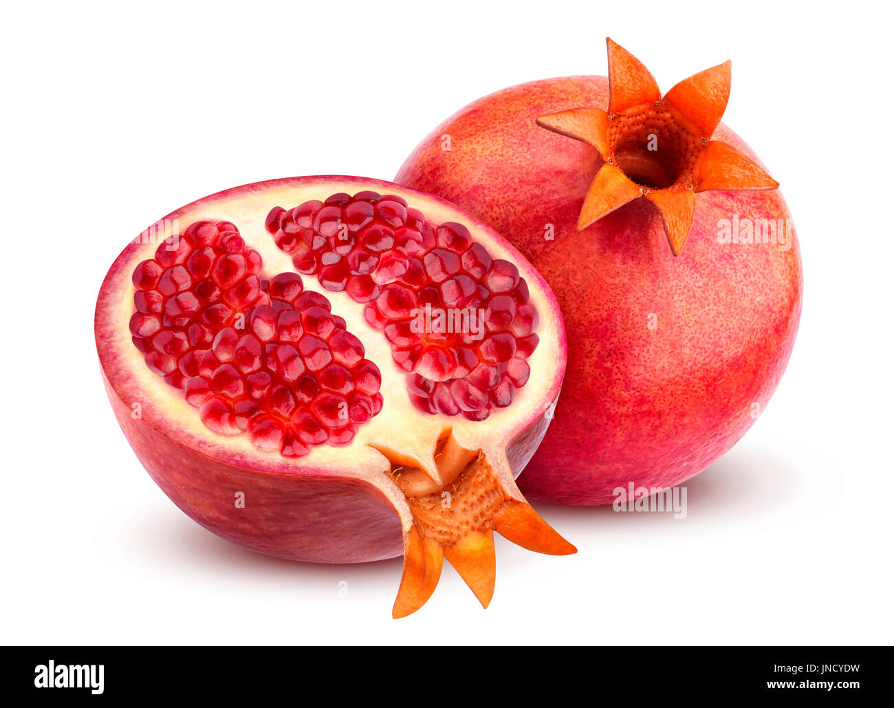 Pomegranate isolated on white background Stock Photo