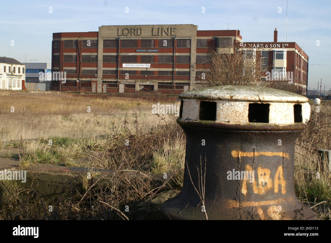 Hull Fishing Industry, derelict buildings, St Andrew's dock, kingston