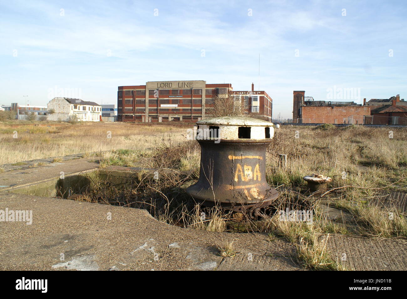 Hull Fishing Industry, derelict buildings, St Andrew's dock, kingston