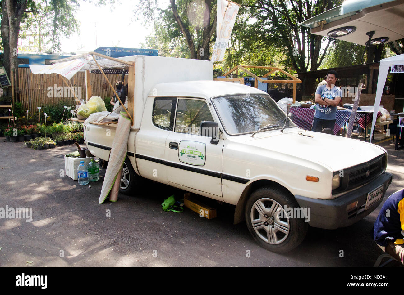 Thai People On Local Food Truck Thai Style Sale Food For