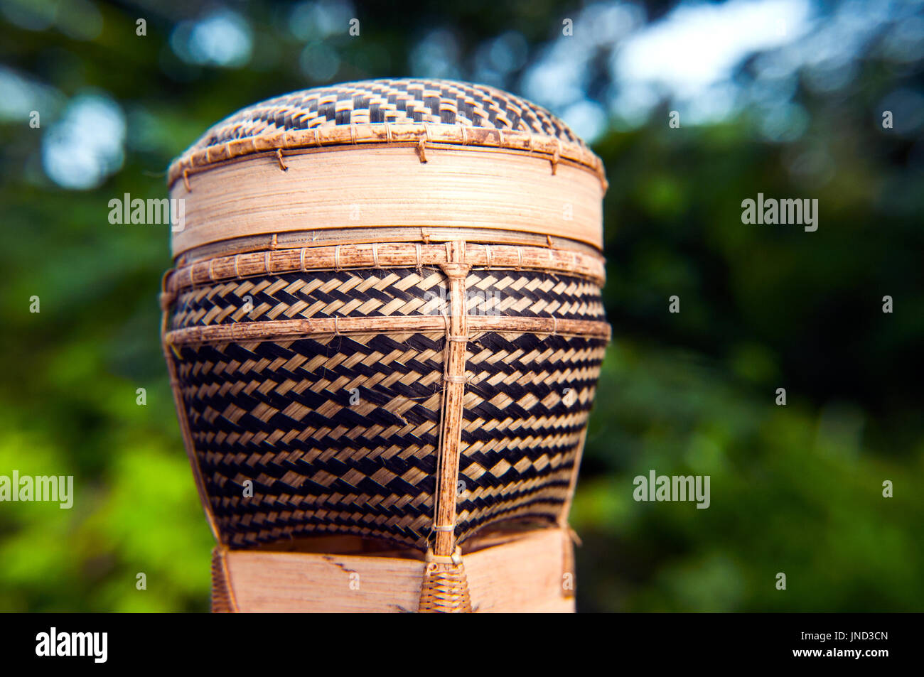 Miniature tingkop basket held on Rizal Avenue, Puerto Princesa, Palawan