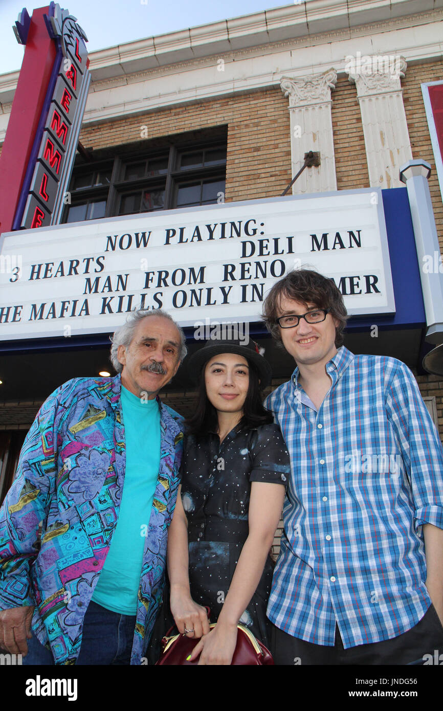 Pepe Serna Ayako Fujitani Dave Boyle 03 28 15 Man From Reno Opening Weekend Photo Call Held At Laemmle Royal In West Los Angeles Ca Photo By Izumi Hasegawa Hollywoodnewswire Net Stock Photo Alamy