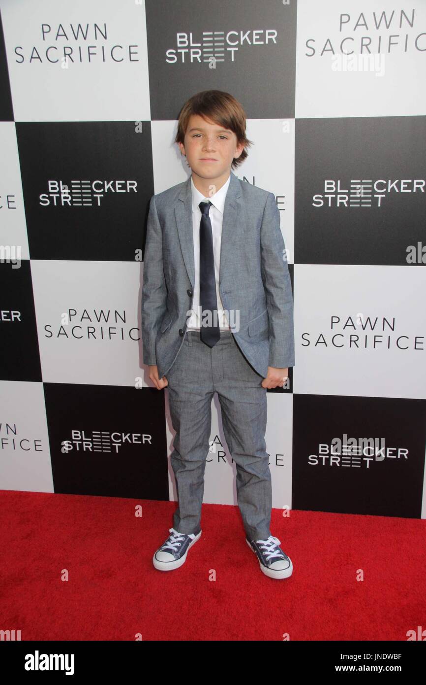 Aiden Lovekamp 09/08/2015 The Los Angeles Premiere of gPawn Sacrifice h