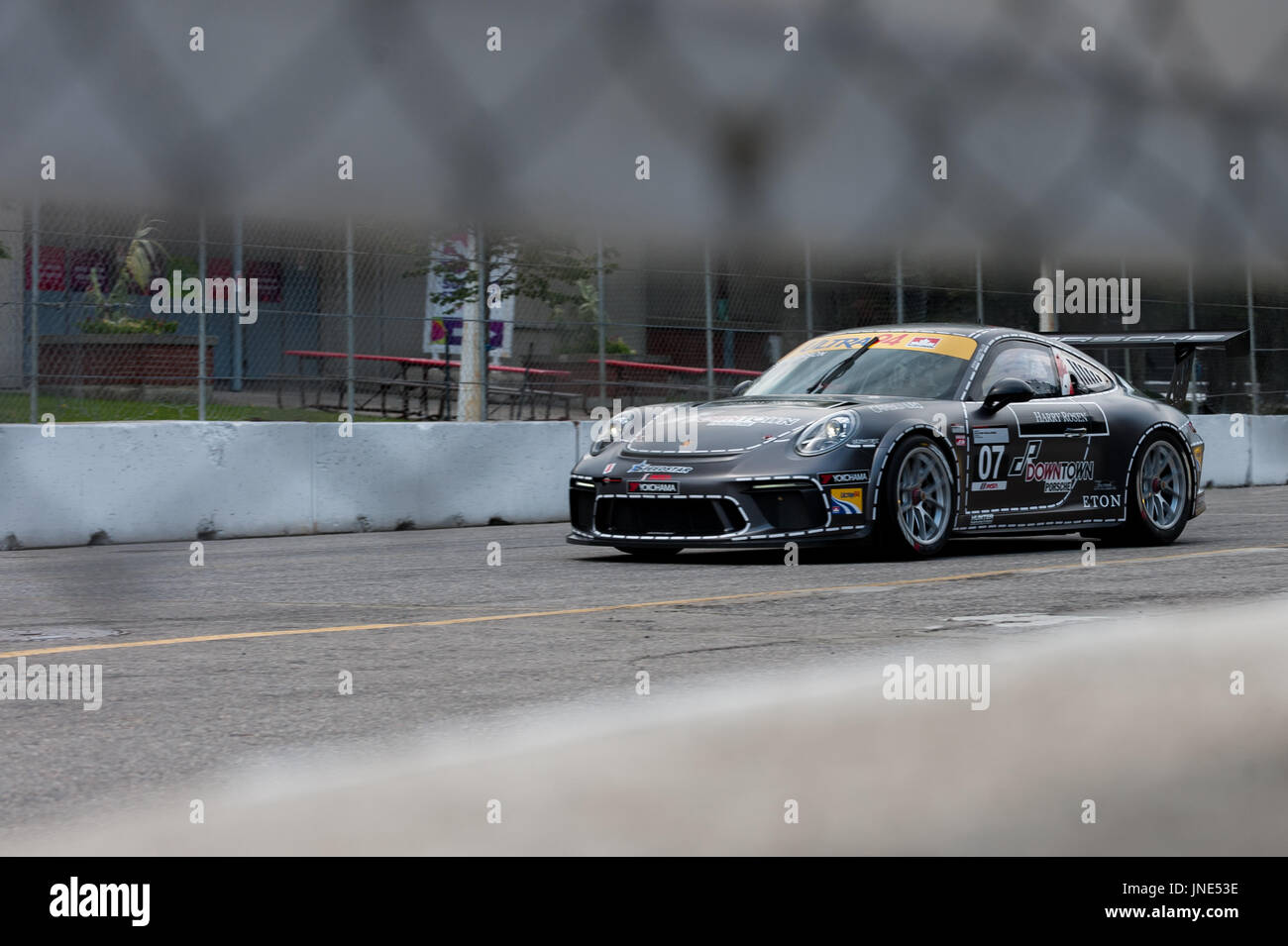 TORONTO, ON - JULY 16: Car during the Porsche Ultra 94 GT3 Cup Challenge Race at Exhibition Place in Toronto, ON, Canada on July 16 2017 Stock Photo