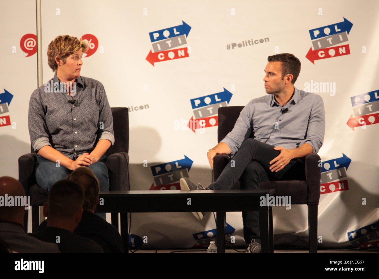 Various Panelists, Celebrities and Pundits Debate the Current American Administration and the Next Four Years Stock Photo