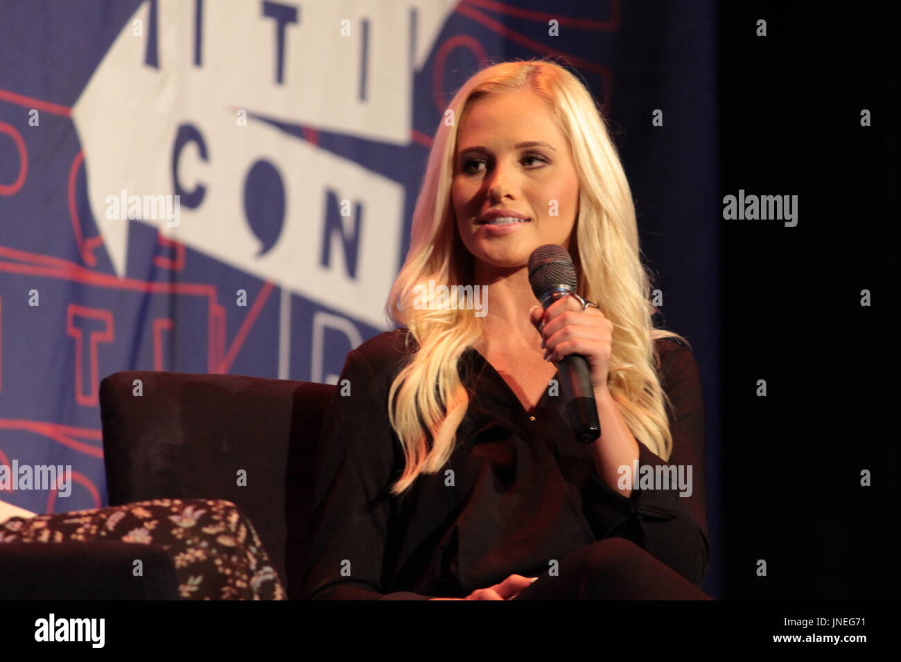 Various Panelists, Celebrities and Pundits Debate the Current American Administration and the Next Four Years Stock Photo