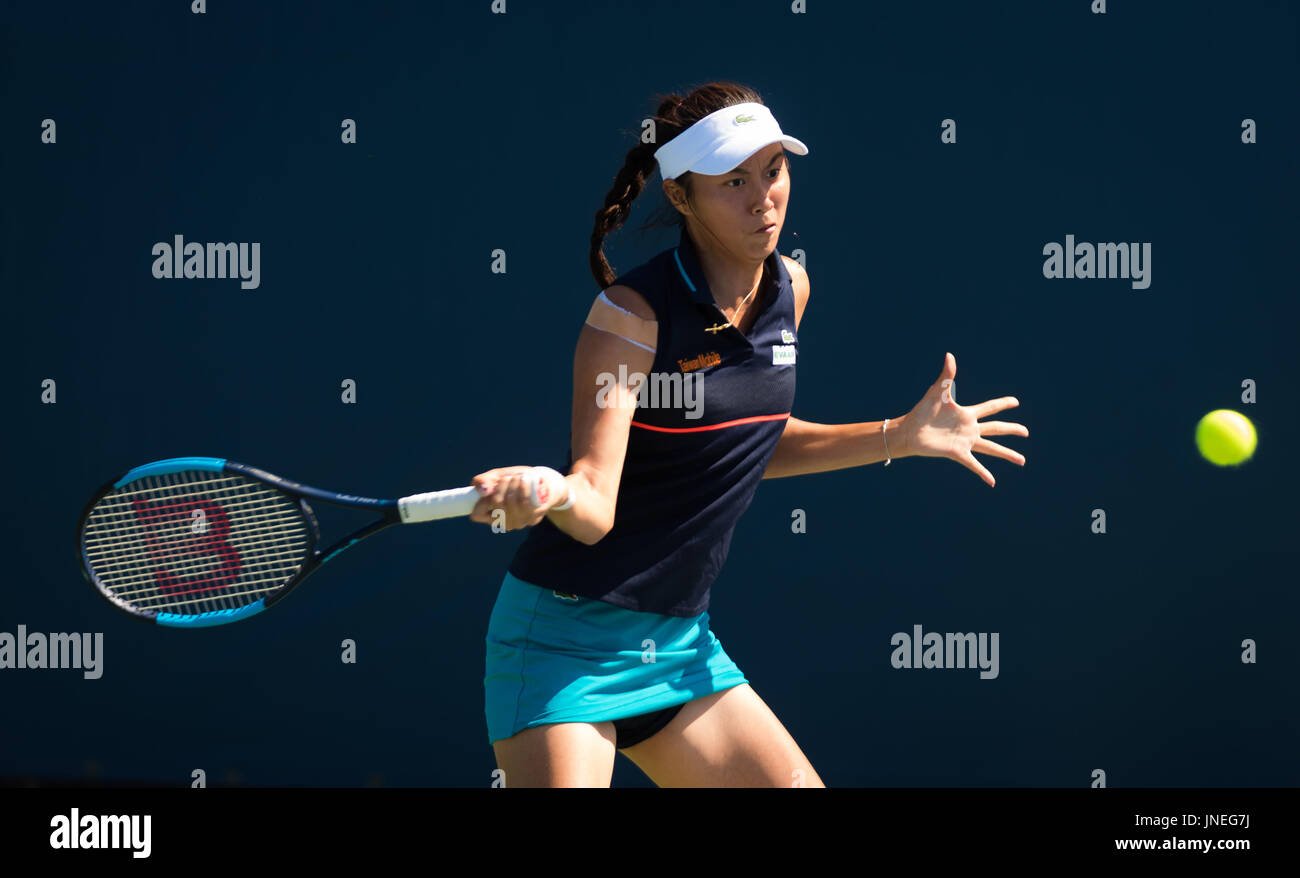 Stanford, United States. 29 July, 2017. Hao-Ching Chang of Taipeh in action at the 2017 Bank of the West Classic WTA International tennis tournament © Jimmie48 Photography/Alamy Live News Stock Photo