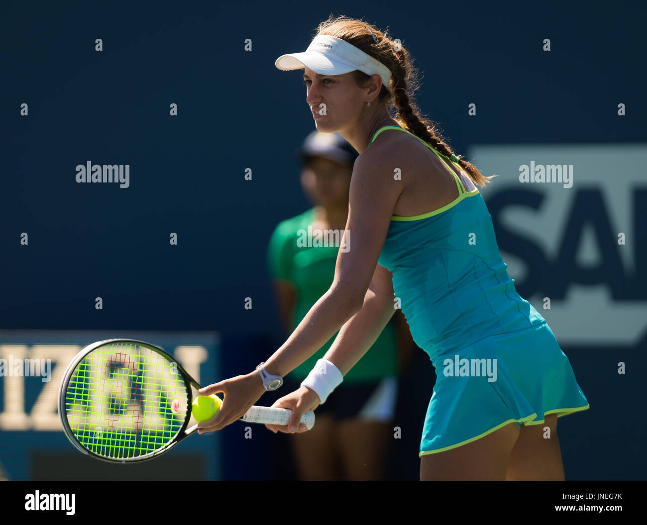 Stanford, United States. 29 July, 2017. Jacqueline Cako of the United States in action at the 2017 Bank of the West Classic WTA International tennis tournament © Jimmie48 Photography/Alamy Live News Stock Photo