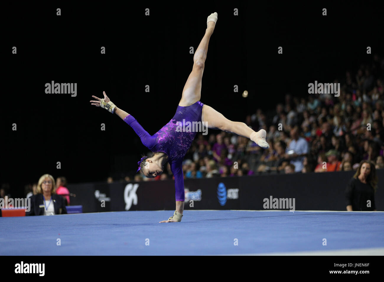 July 29, 2016 Gymnast Olivia Dunne competes in the junior competition