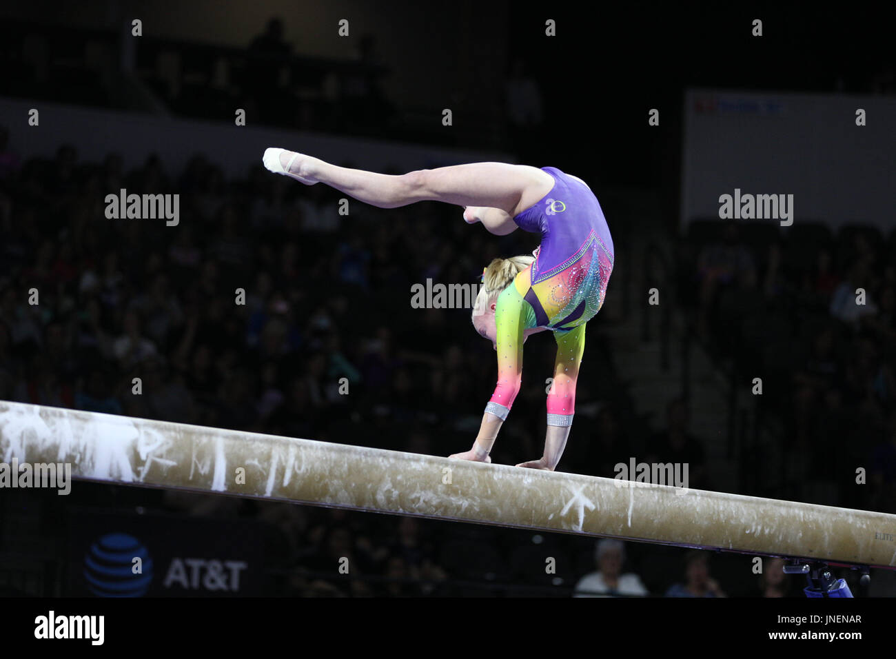 July 29, 2016 Gymnast Abi Walker competes in the senior competition at