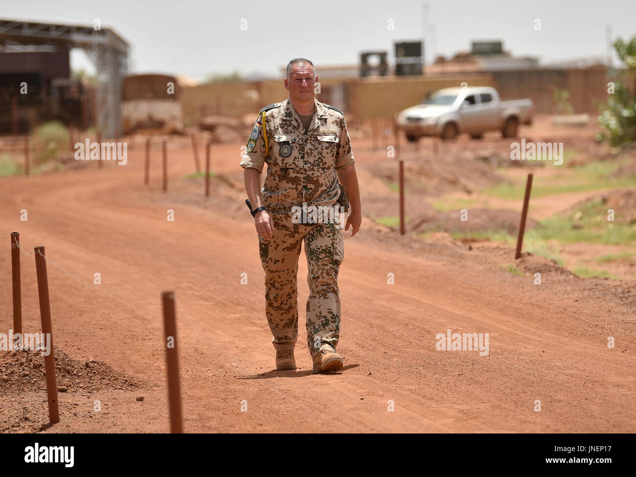 Gao, Mali. 30th July, 2017. Oberstabsfeldwebel Christian L. pictured
