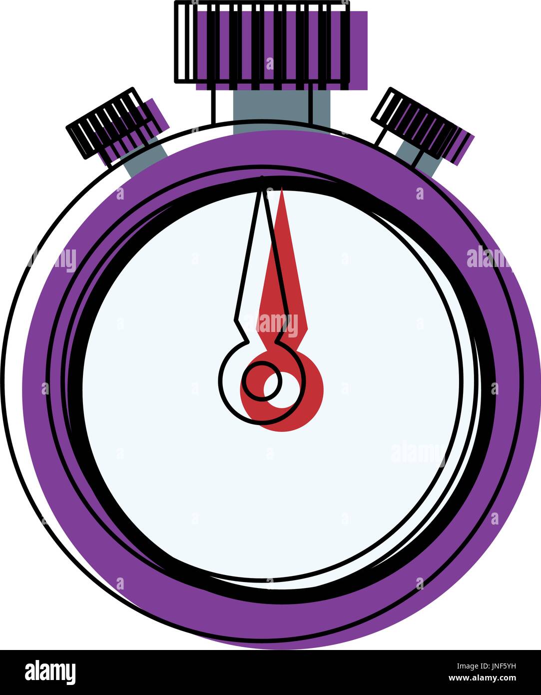 stopwatch timer chronometer counter flat icon Stock Vector Image & Art ...