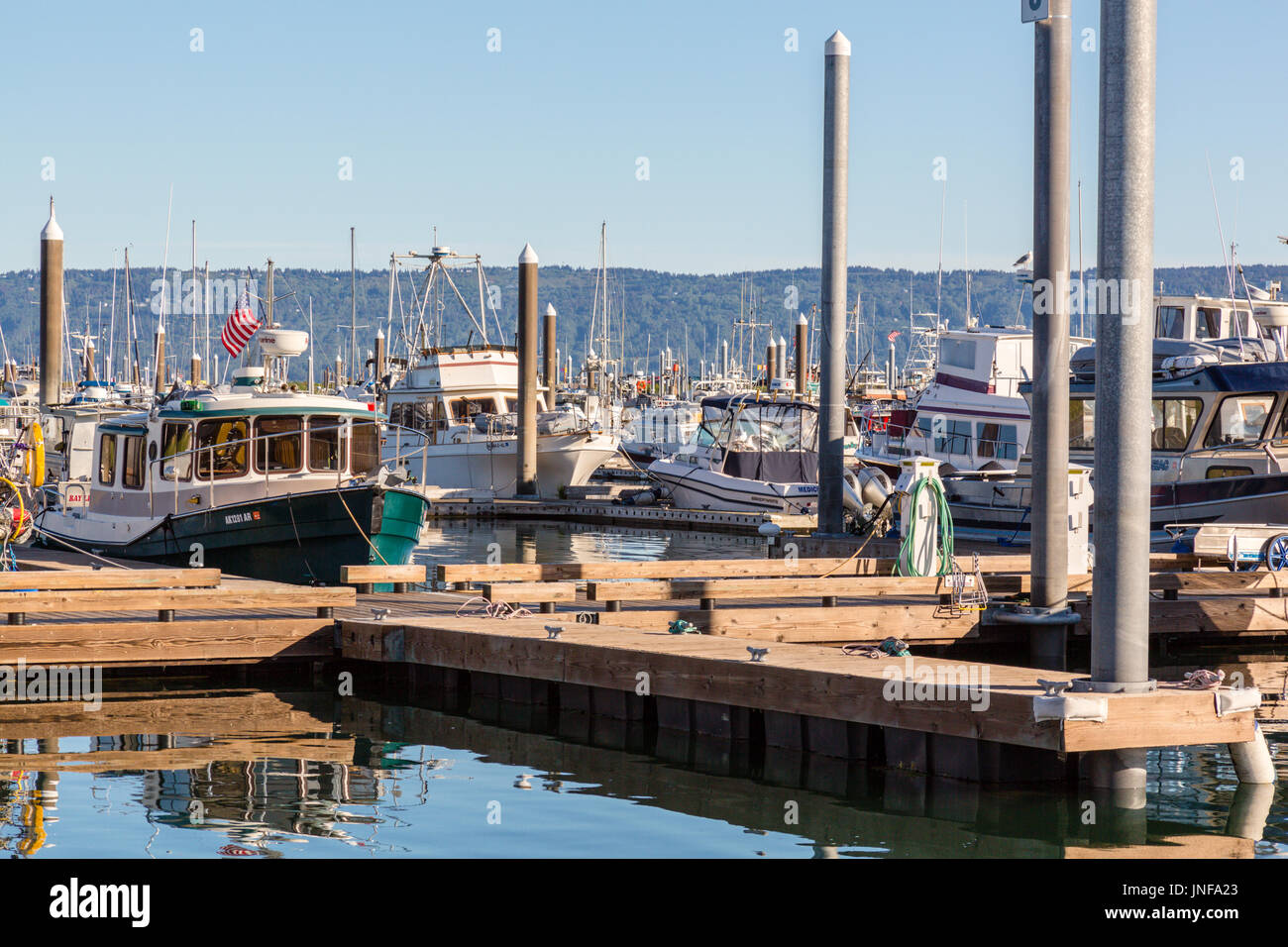 Boats in the Harbor, Homer Spit, Homer, Alaska, USA Stock Photo Alamy
