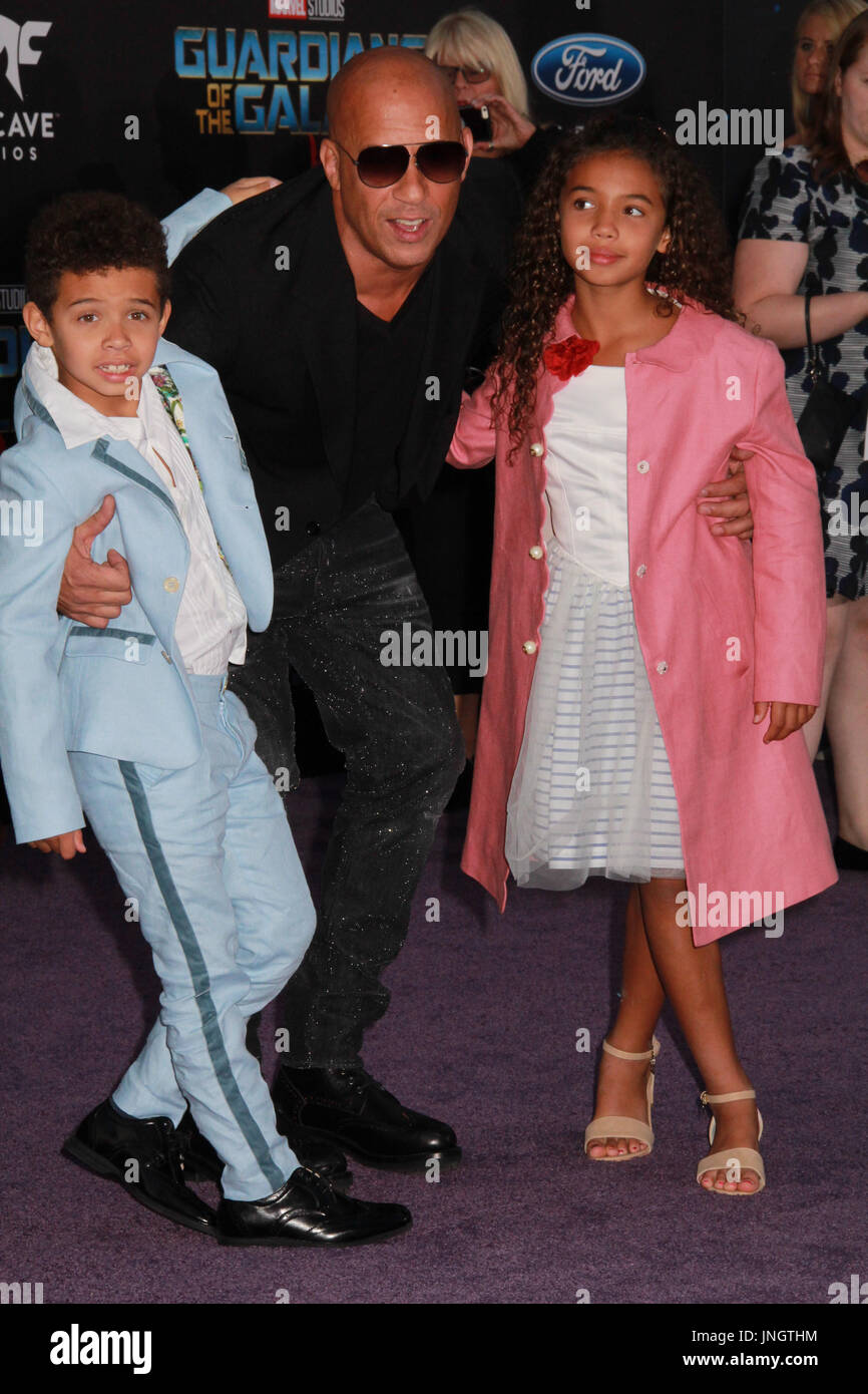 Vincent Sinclair, Vin Diesel, Hania Riley Sinclair 04/19/2017 The World