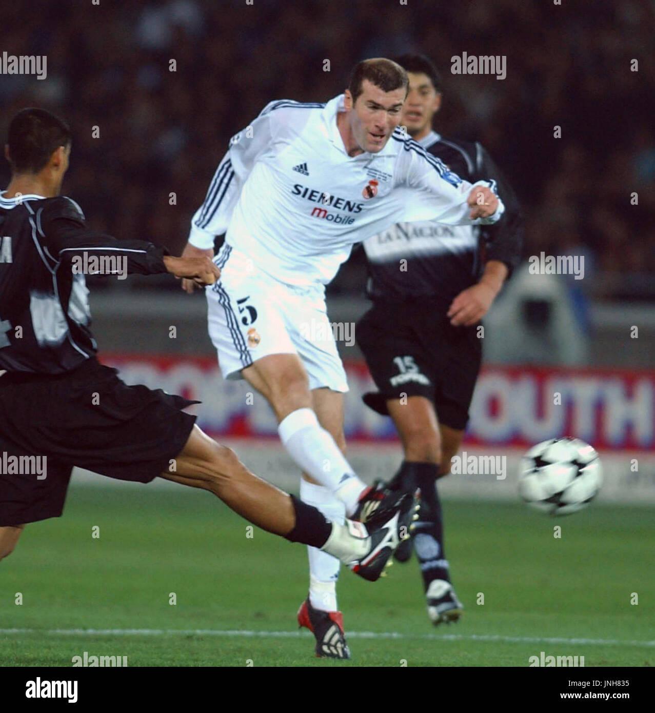 YOKOHAMA, Japan Zinedine Zidane shoots during the first half of the