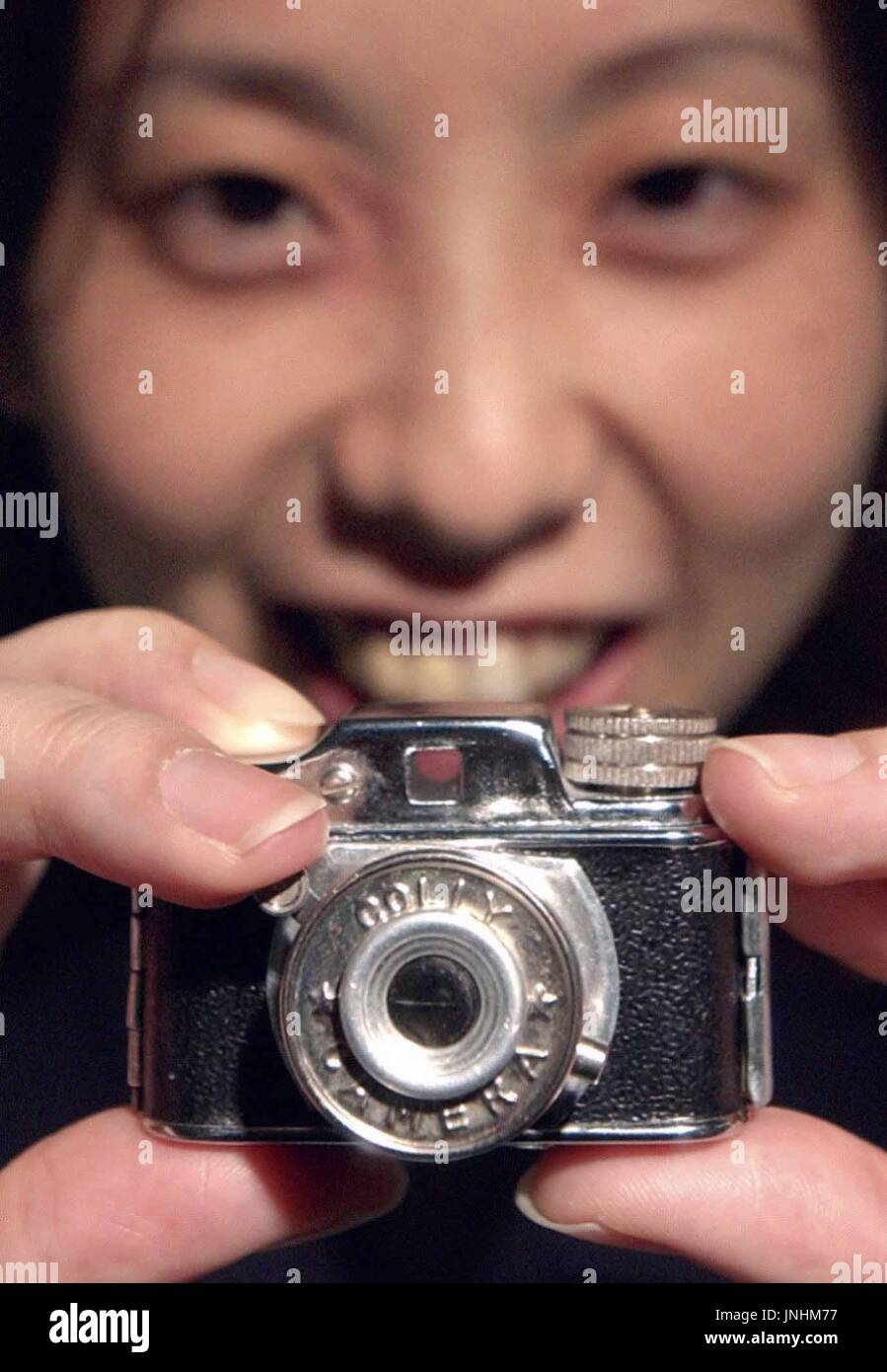 TOKYO, Japan "Colie," a miniature singlelens camera, on display on