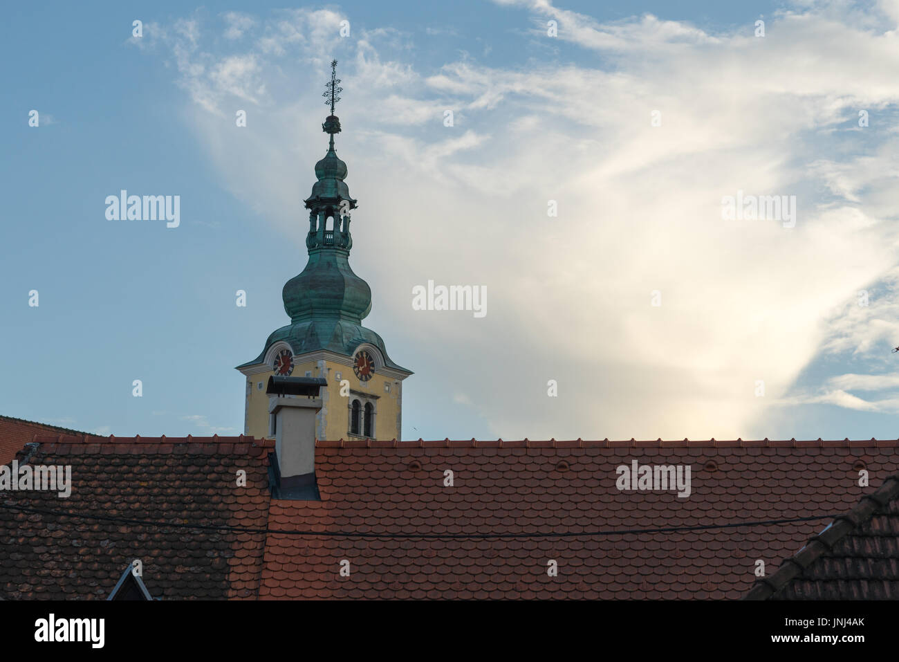 Zvonik crkve svete Ane u Samoboru  (st. Ana curch Samobor) Stock Photo