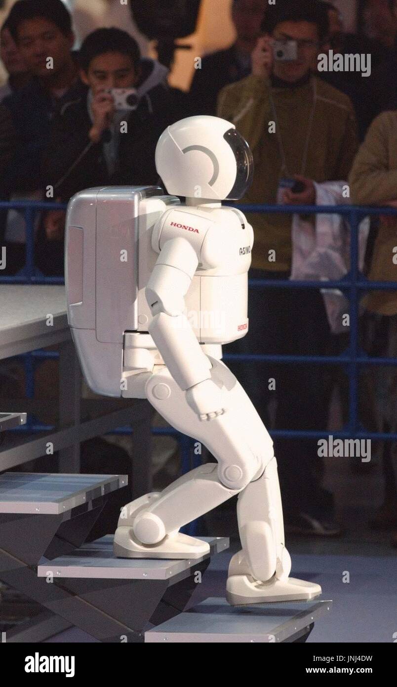 YOKOHAMA, Japan - Honda displays its human-like robot ASIMO on April 2 ...