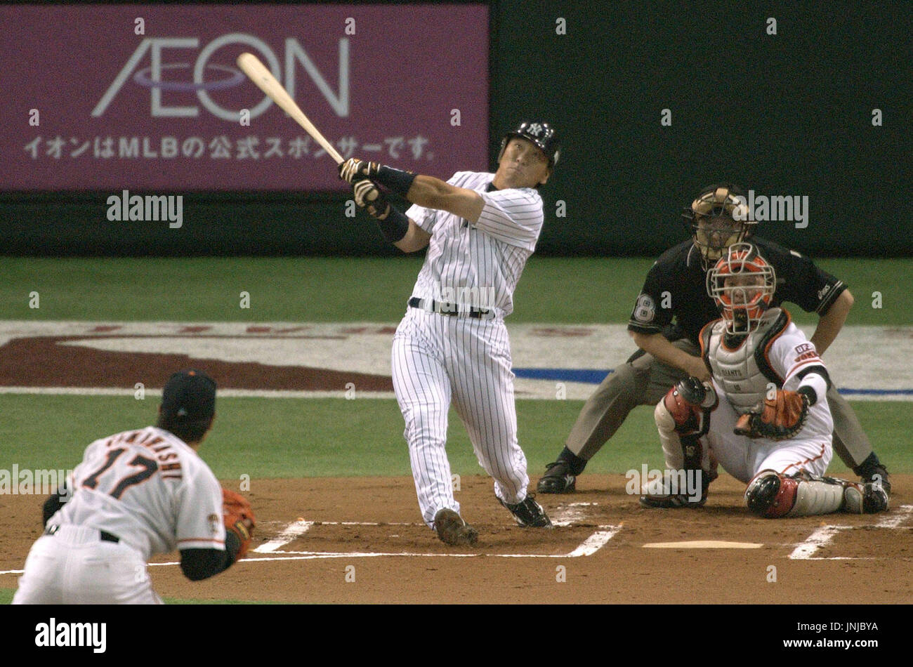 TOKYO, Japan New York Yankees outfielder Hideki Matsui hits a solo