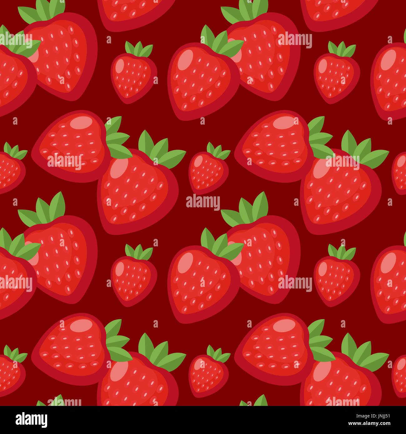 Strawberry seamless pattern. Berry endless background, texture. Fruits