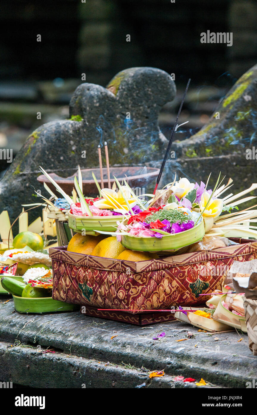 Balinese Traditional Offering Hinduism Buddhism Odalan religion Stock ...