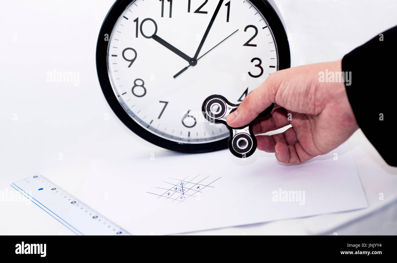 Abstract composition of spinner in business. Stock Photo
