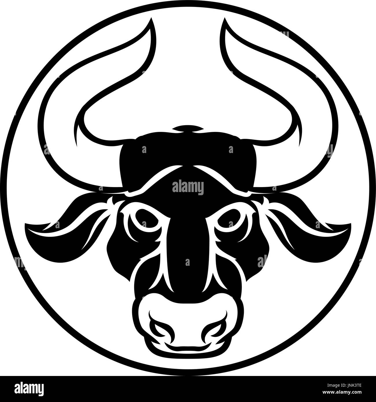 Taurus Bull Horoscope Zodiac Sign Stock Vector