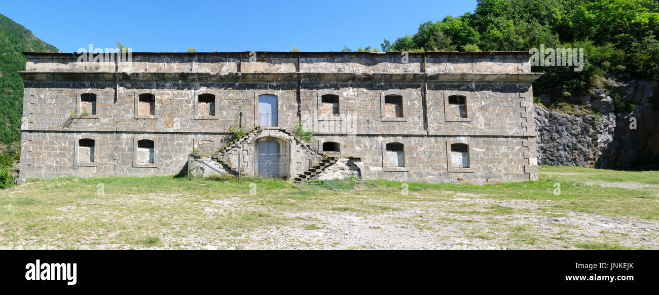 Fuerte de Sta Elena (The fort at Santa Elena), Pyrenees Mountains, Huesca province, Aragon, Spain Stock Photo
